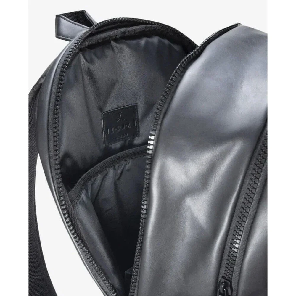 Jordan Borough Graphic 6 Rings Backpack🔥New Black School Bookbag MA9174-023